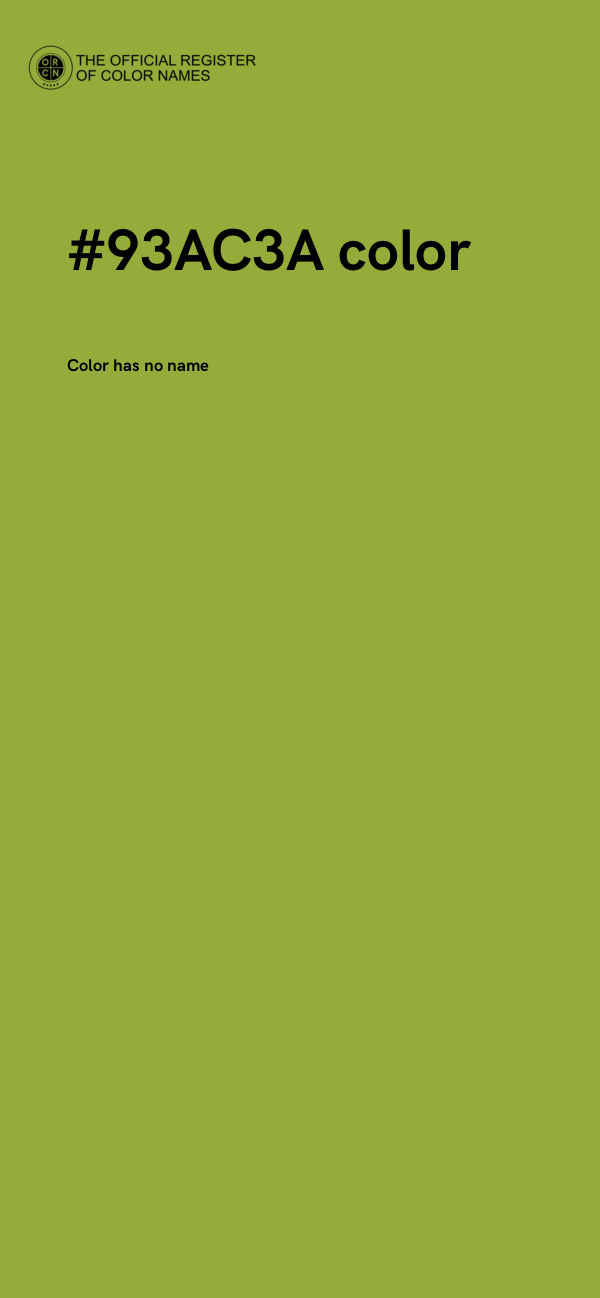 #93AC3A color image