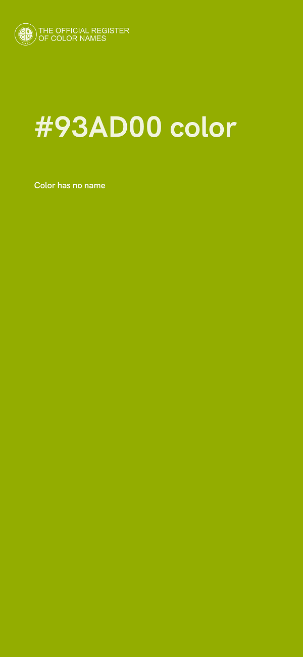 #93AD00 color image