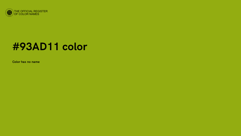 #93AD11 color image