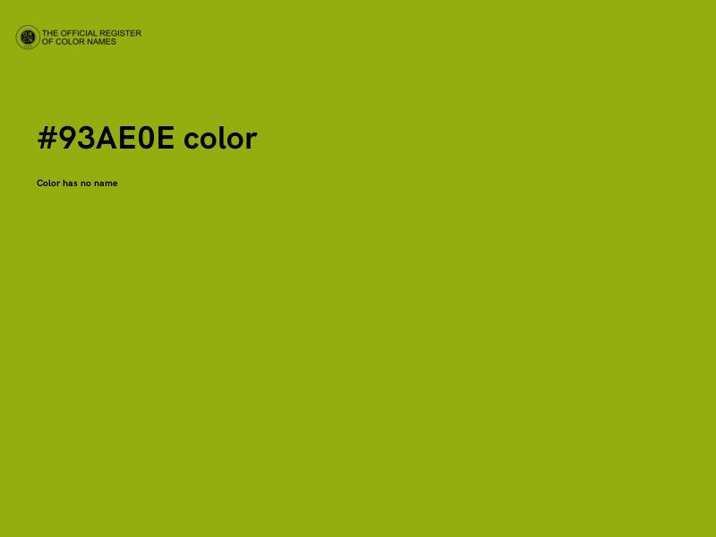 #93AE0E color image