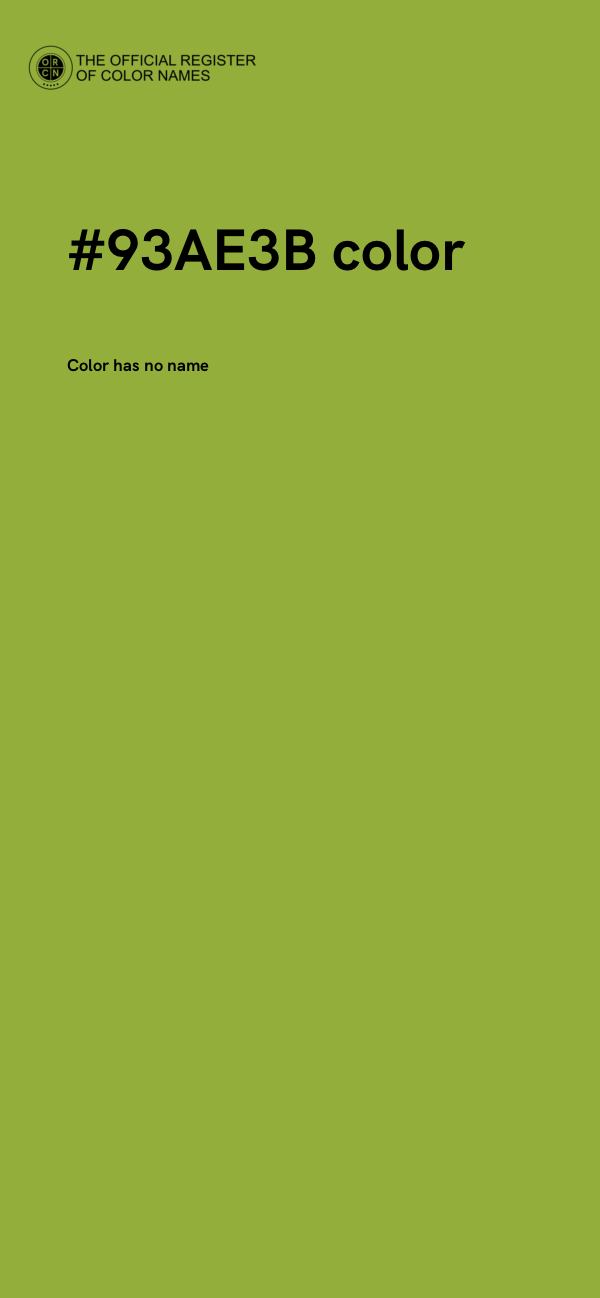 #93AE3B color image