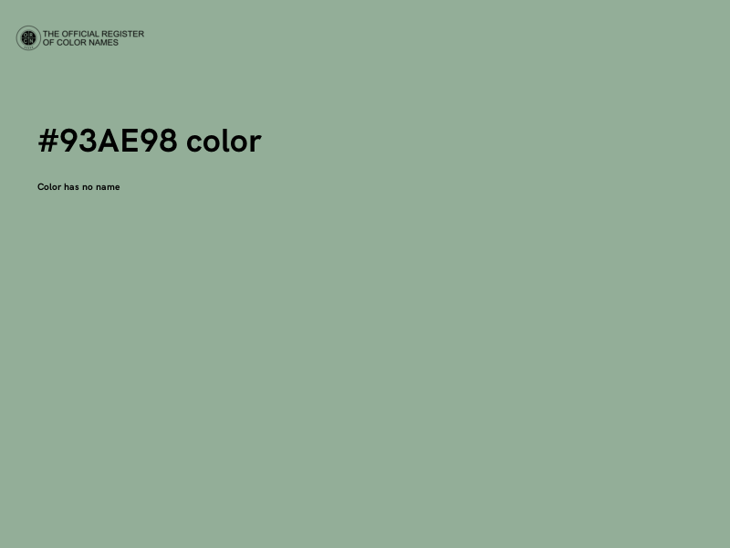 #93AE98 color image