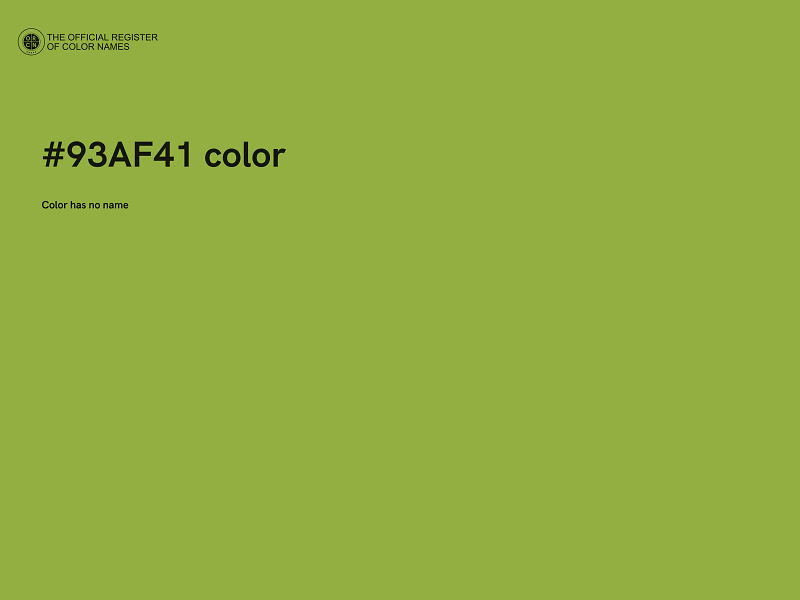 #93AF41 color image