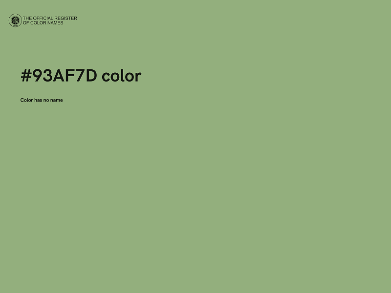 #93AF7D color image