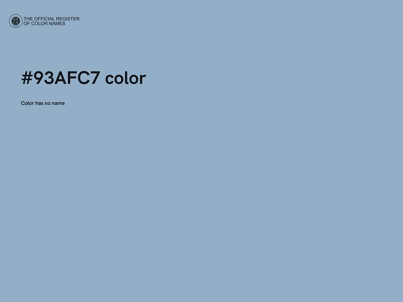 #93AFC7 color image