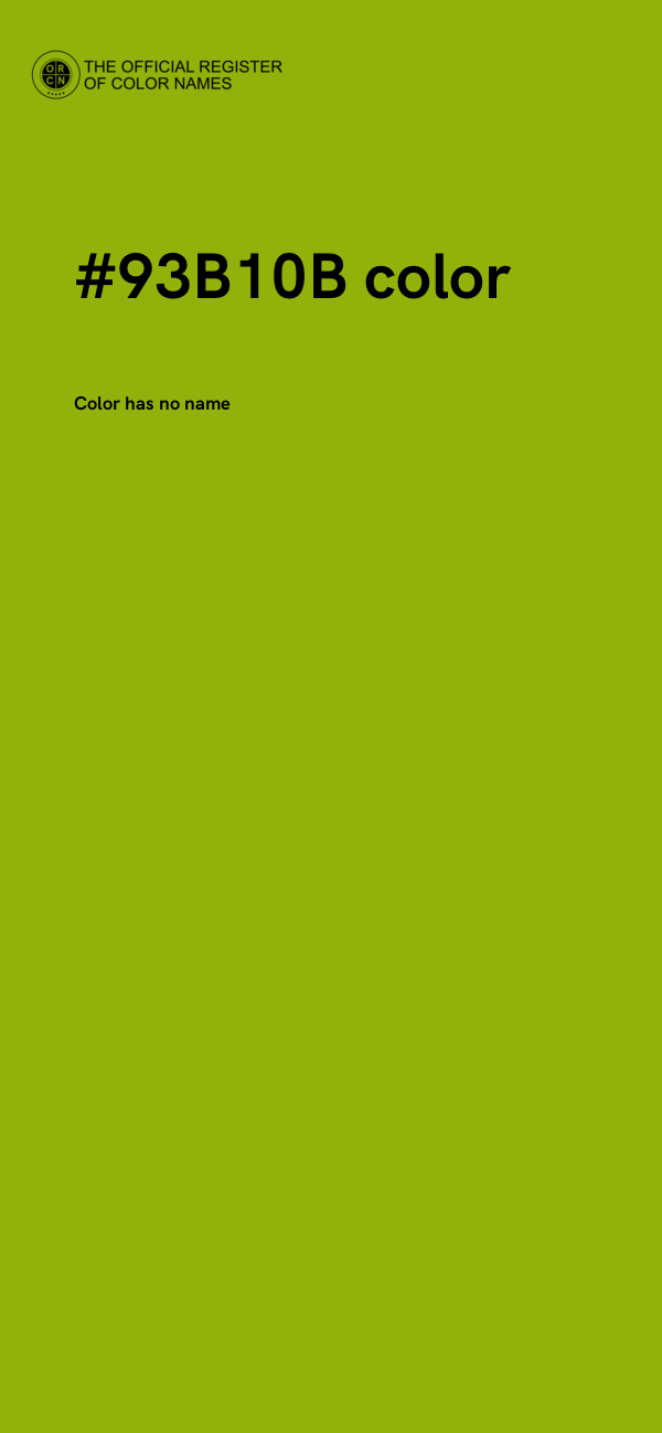 #93B10B color image