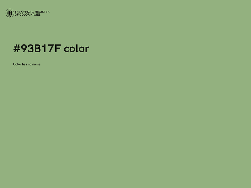 #93B17F color image