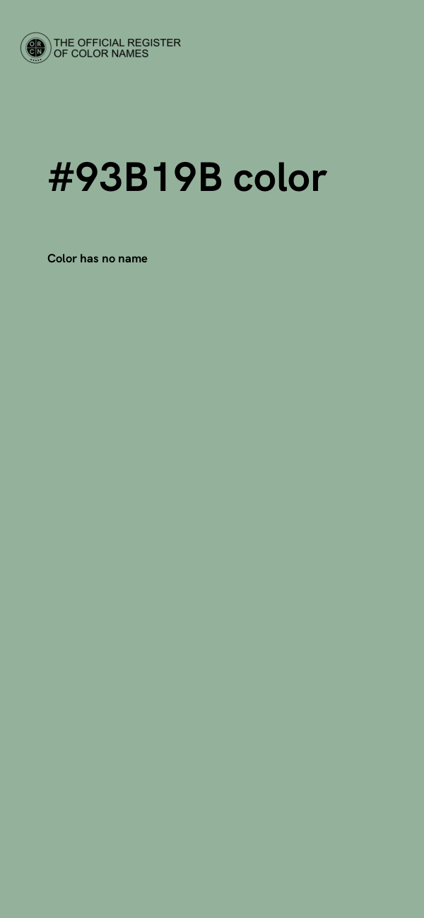 #93B19B color image