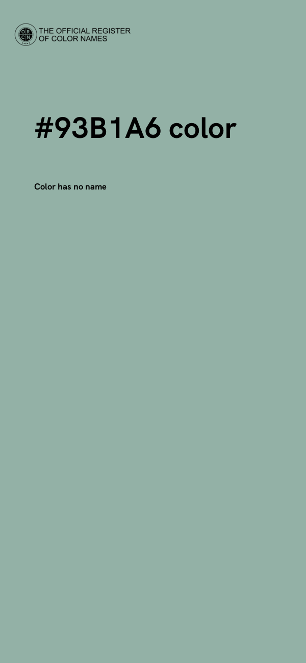 #93B1A6 color image