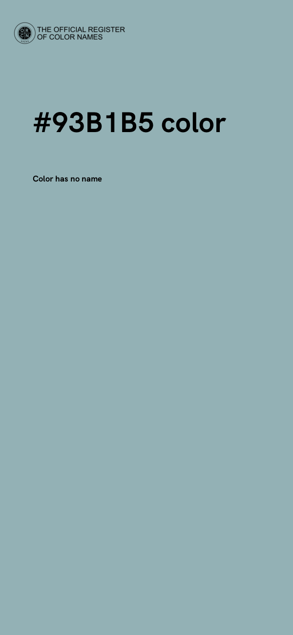 #93B1B5 color image