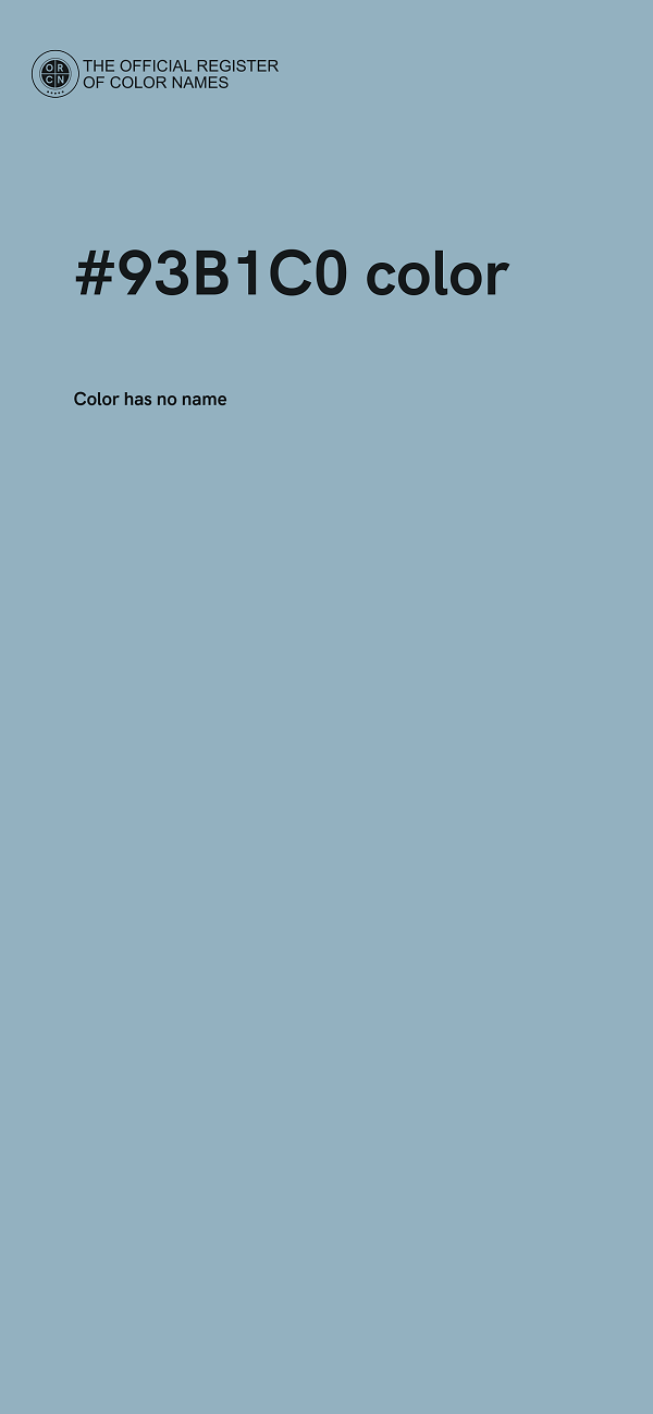 #93B1C0 color image