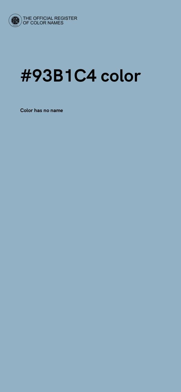 #93B1C4 color image