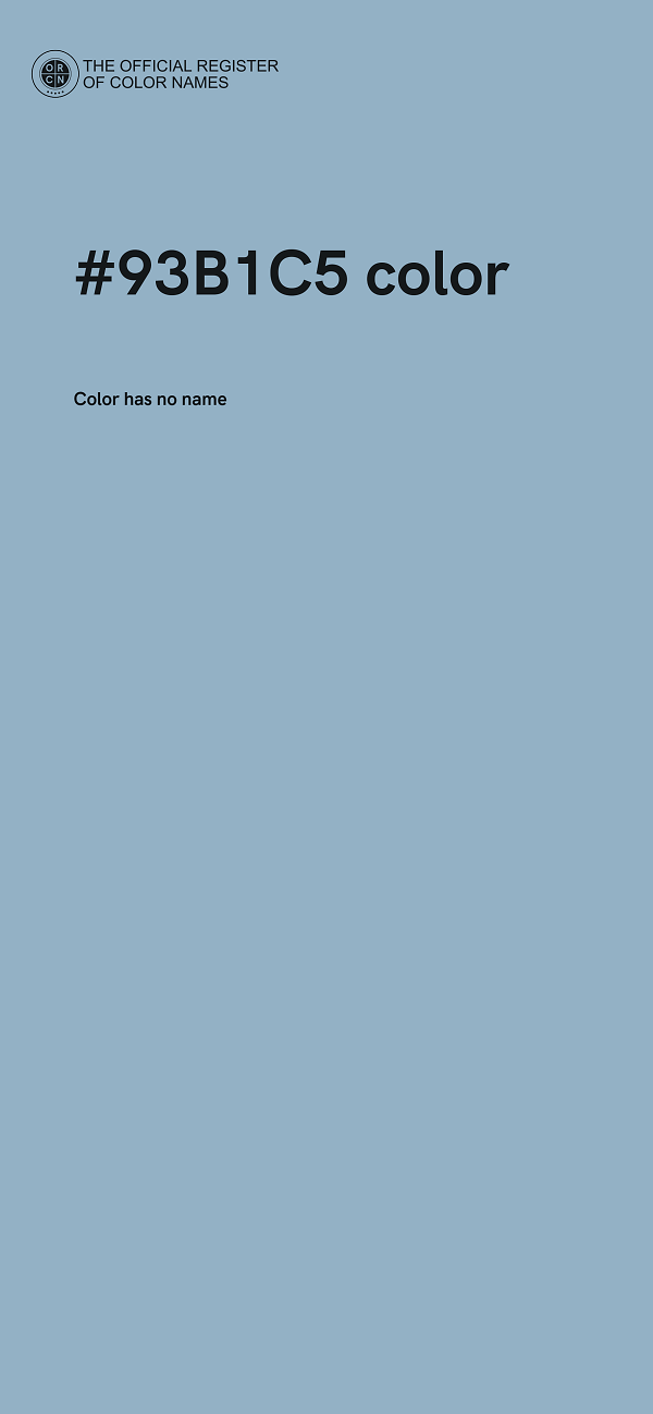 #93B1C5 color image