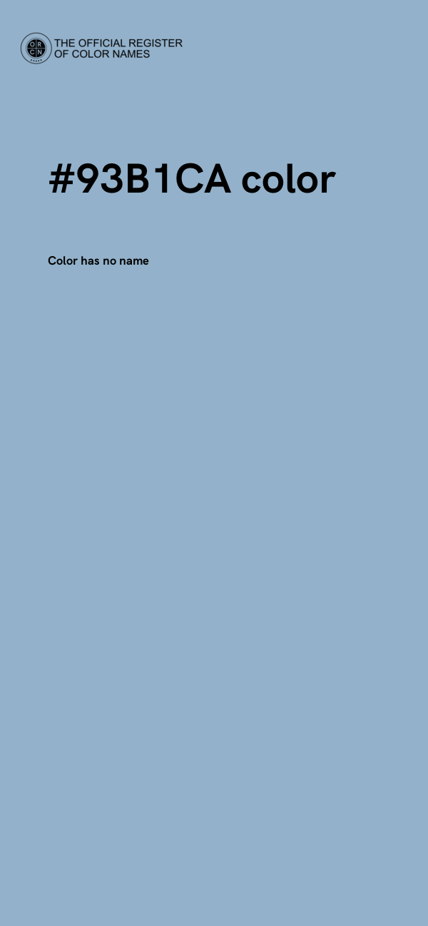 #93B1CA color image