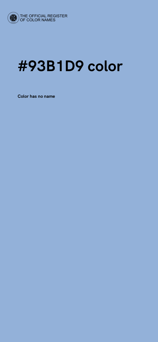 #93B1D9 color image
