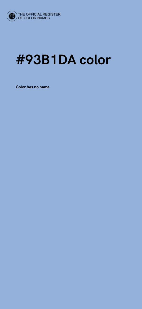 #93B1DA color image