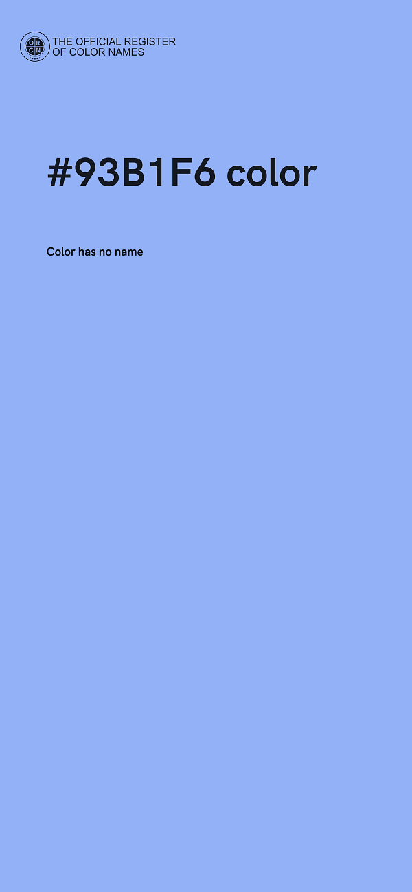 #93B1F6 color image
