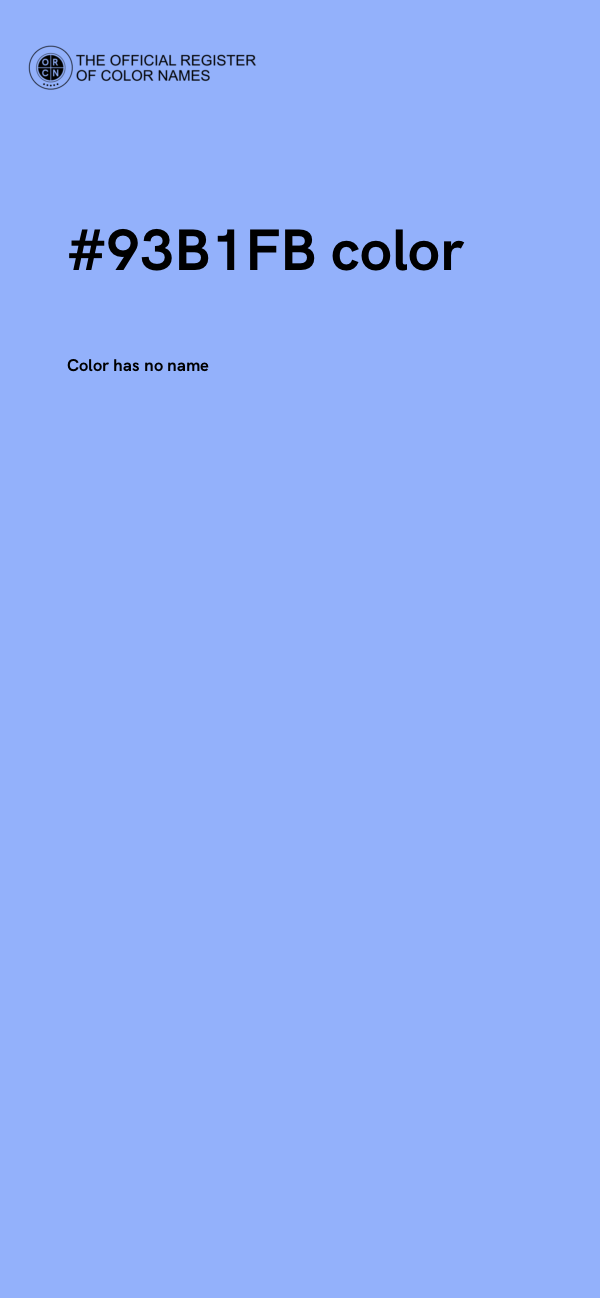 #93B1FB color image