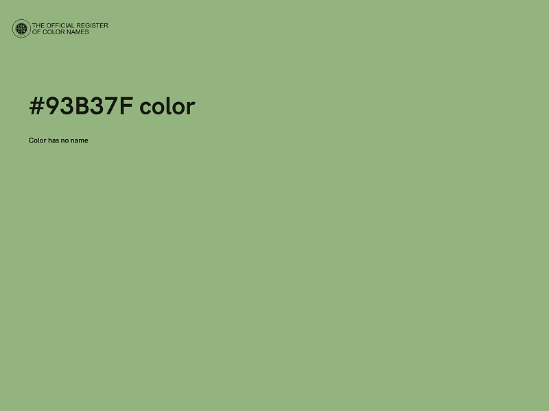 #93B37F color image
