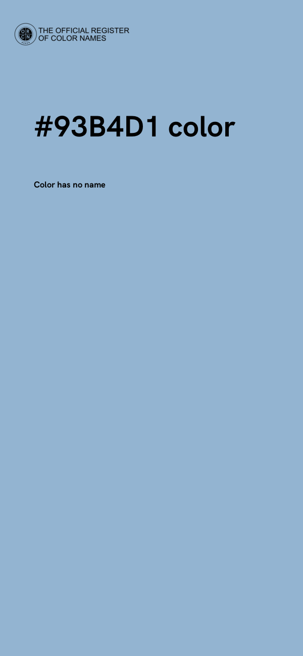 #93B4D1 color image