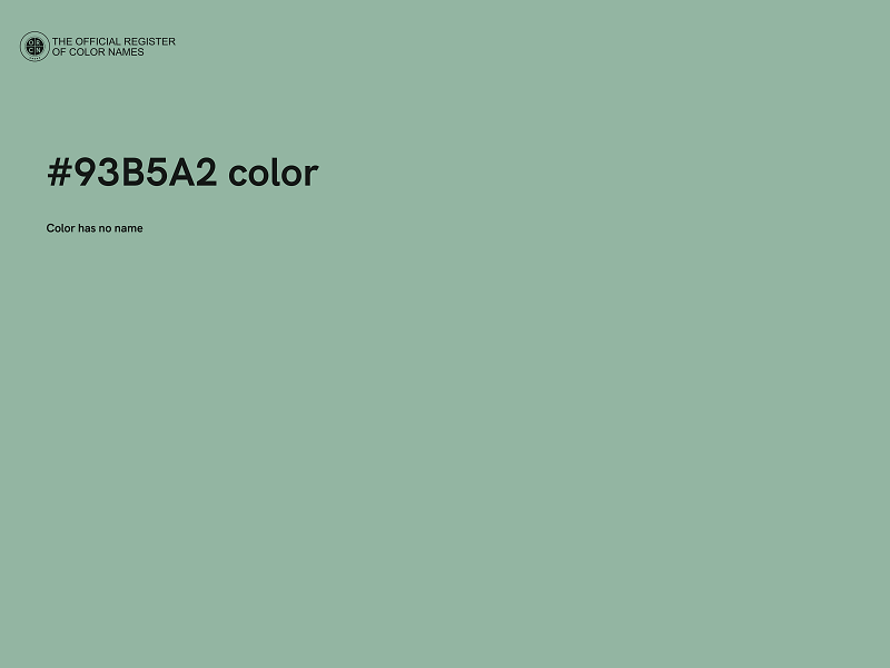 #93B5A2 color image