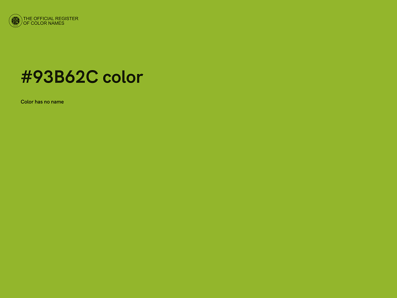 #93B62C color image