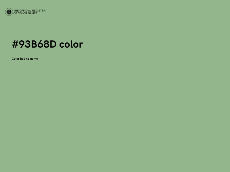 #93B68D color image