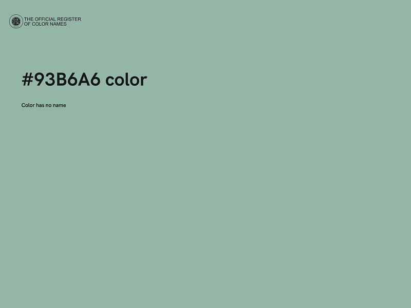 #93B6A6 color image