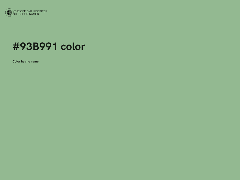 #93B991 color image