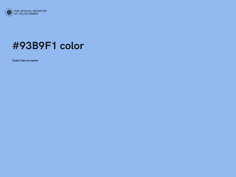 #93B9F1 color image