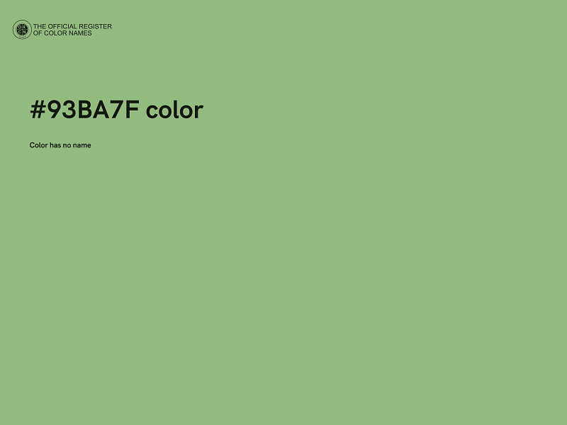 #93BA7F color image