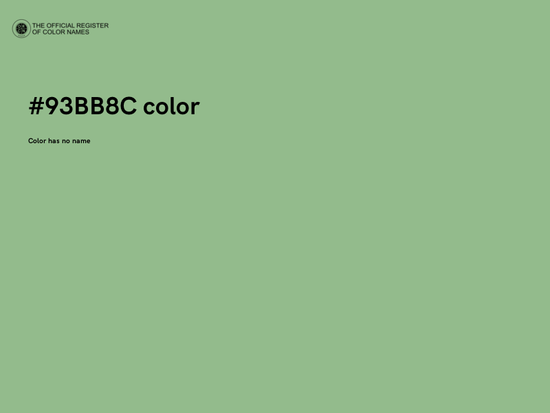 #93BB8C color image