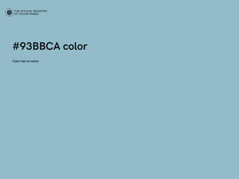 #93BBCA color image