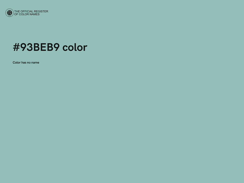 #93BEB9 color image