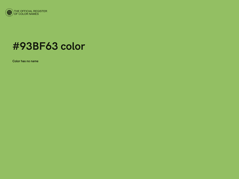#93BF63 color image
