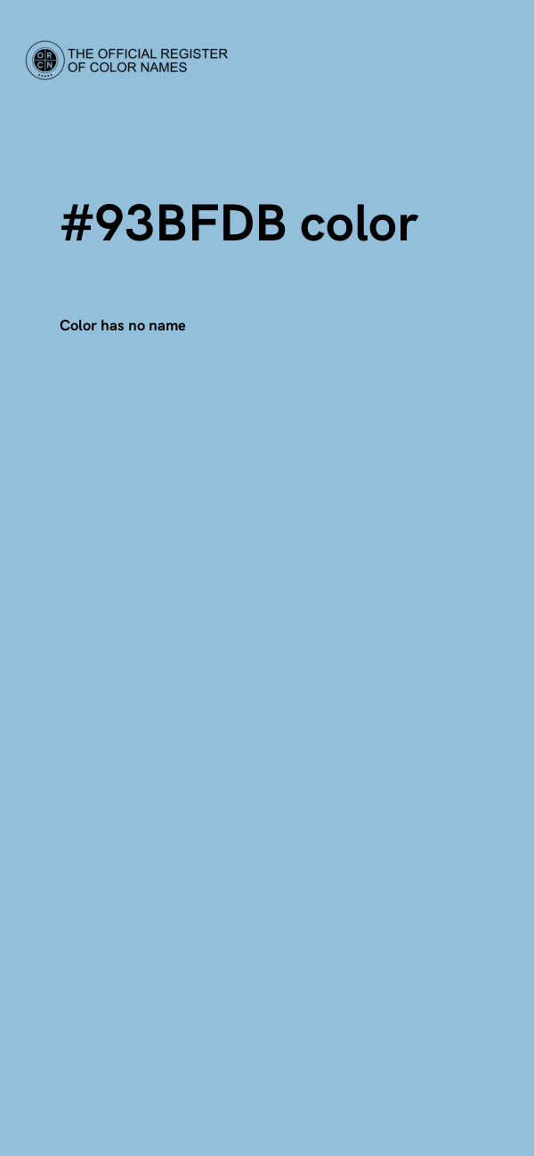 #93BFDB color image
