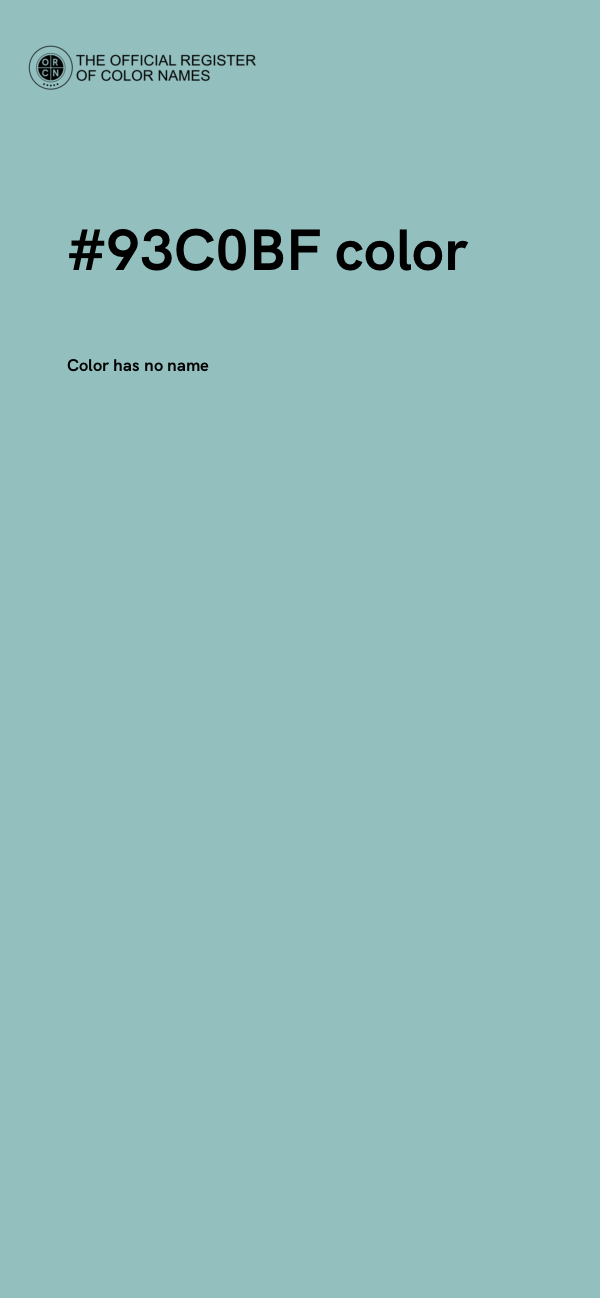 #93C0BF color image