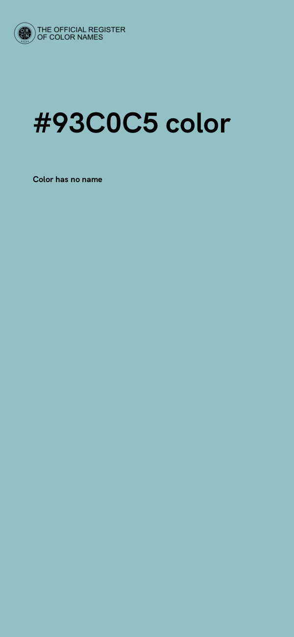 #93C0C5 color image