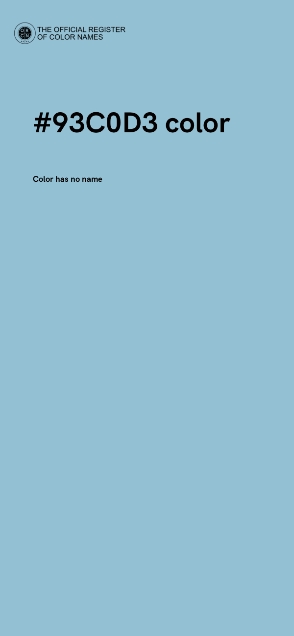 #93C0D3 color image