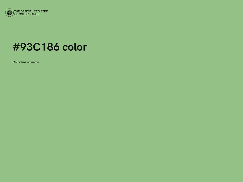 #93C186 color image