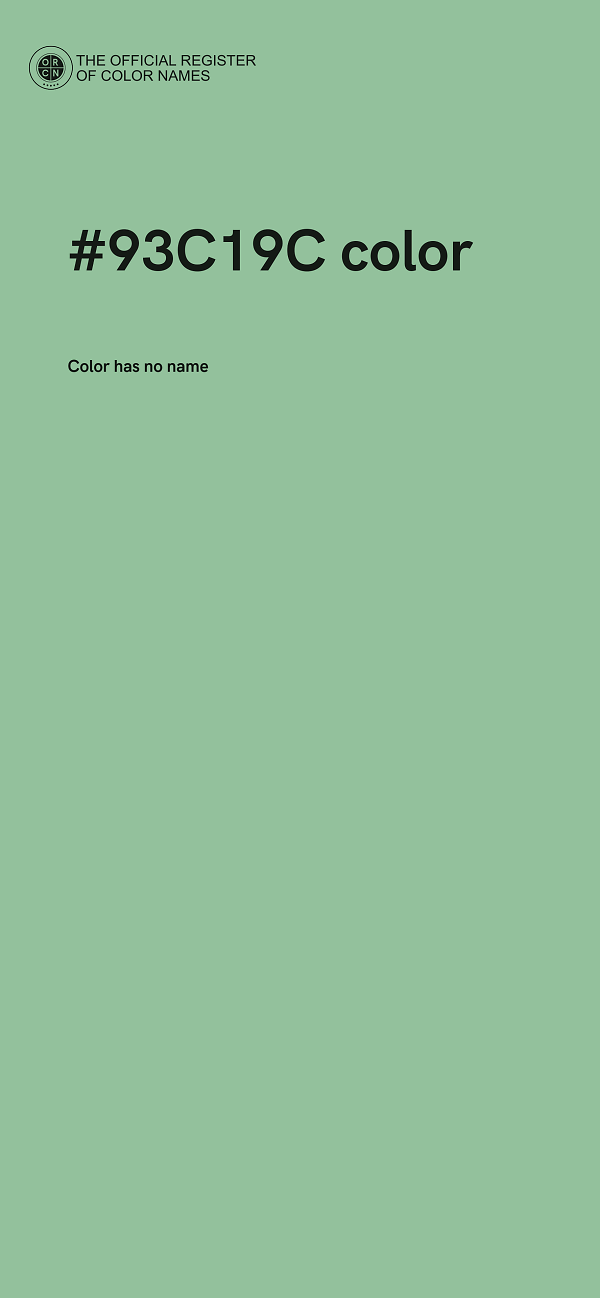 #93C19C color image