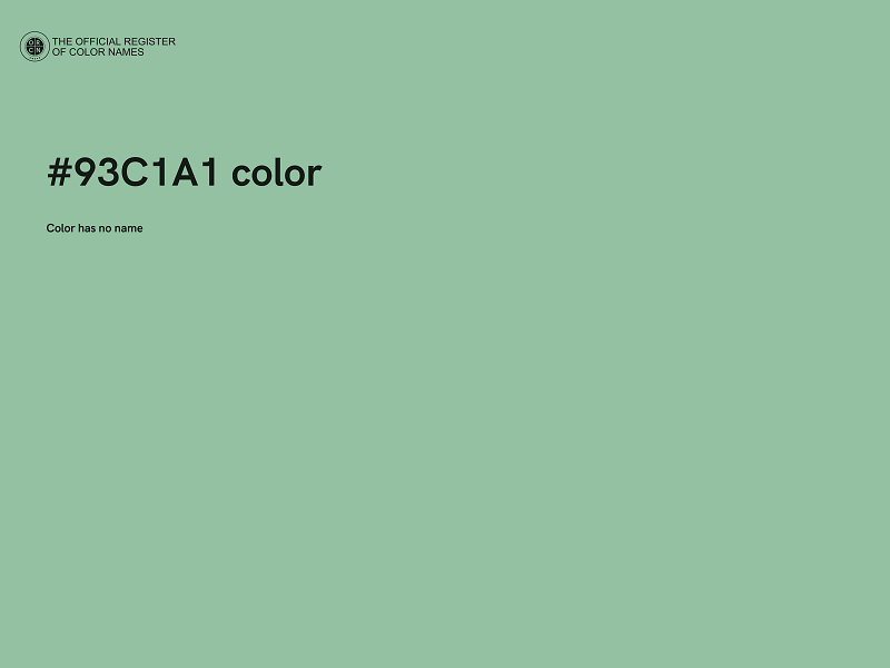 #93C1A1 color image