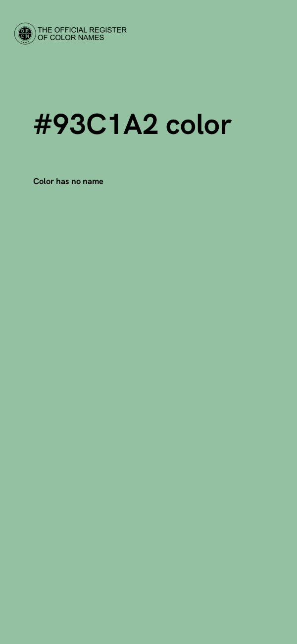 #93C1A2 color image