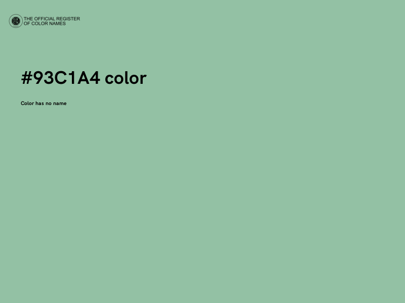 #93C1A4 color image