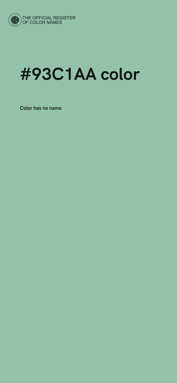 #93C1AA color image