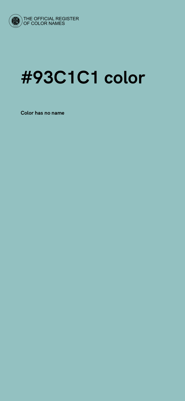 #93C1C1 color image