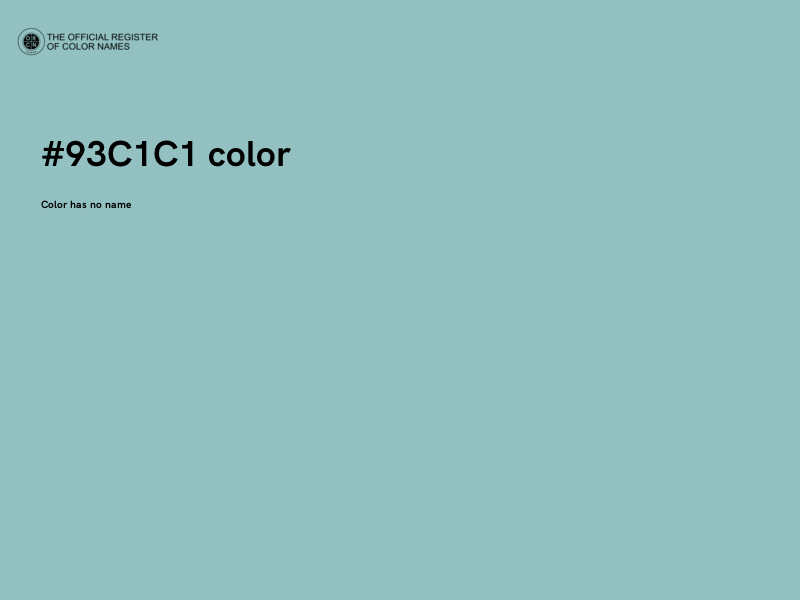 #93C1C1 color image