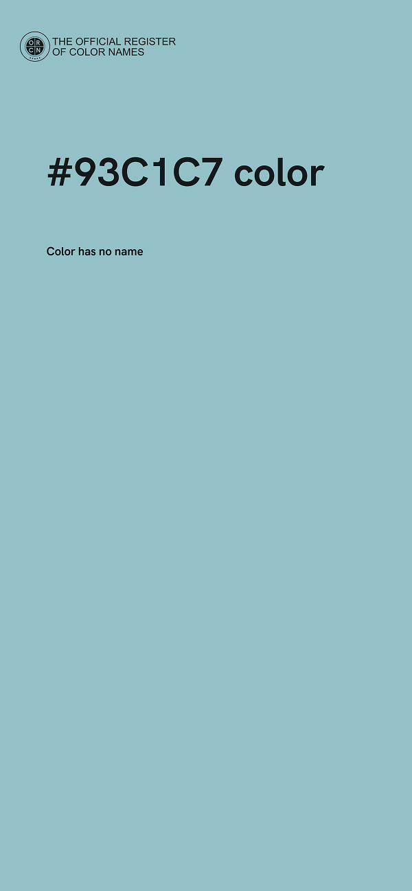 #93C1C7 color image