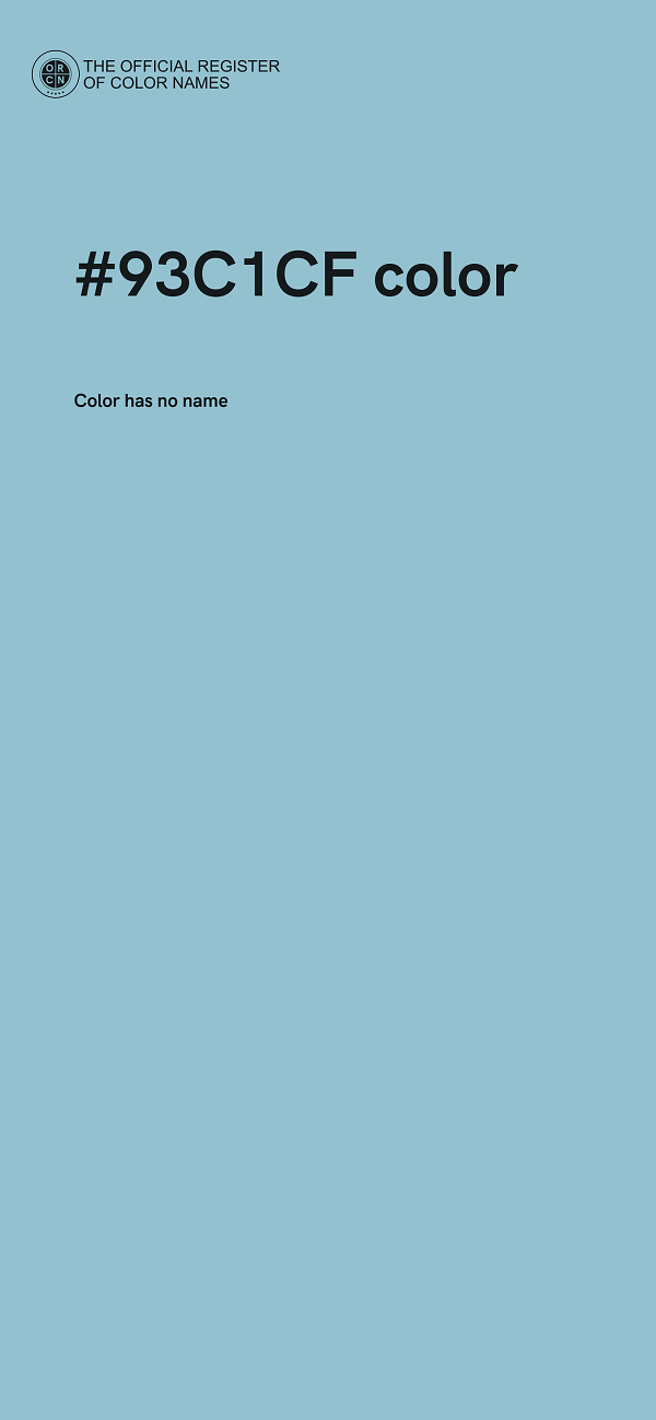 #93C1CF color image