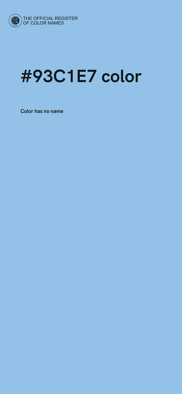 #93C1E7 color image